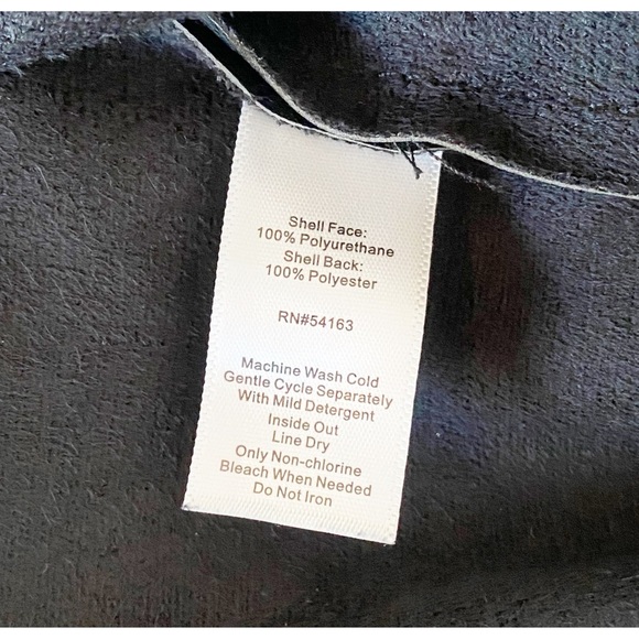 NWT Marc New York Black Faux Leather Sleeveless Blouse in Size Small - Picture 2 of 7